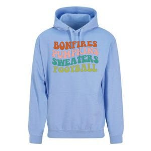 Bonfires Pumpkins Sweaters Football Fall Season Unisex Surf Hoodie