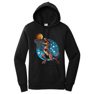 Basketball Player Trex Dinosaur Women's Pullover Hoodie