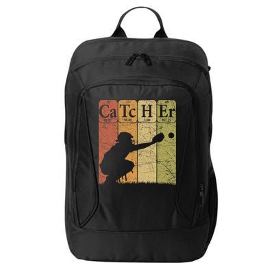 Baseball Periodic Table Elements Nerd Baseball Catcher Retro City Backpack