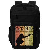 Baseball Periodic Table Elements Nerd Baseball Catcher Retro Impact Tech Backpack