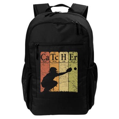 Baseball Periodic Table Elements Nerd Baseball Catcher Retro Backpack