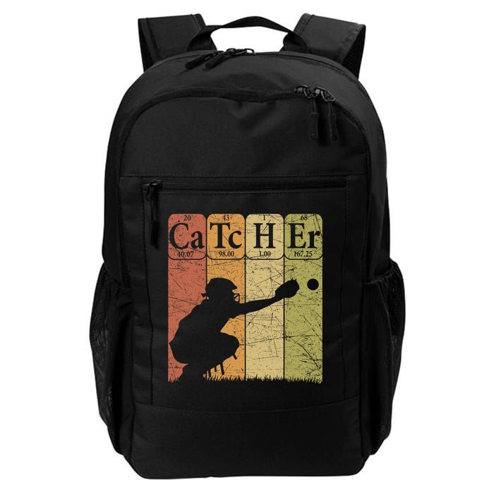 Baseball Periodic Table Elements Nerd Baseball Catcher Retro Backpack