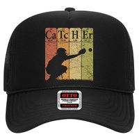 Baseball Periodic Table Elements Nerd Baseball Catcher Retro Hat