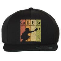 Baseball Periodic Table Elements Nerd Baseball Catcher Retro Wool Snapback Cap