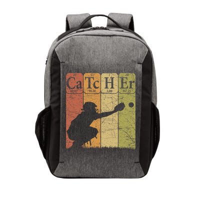 Baseball Periodic Table Elements Nerd Baseball Catcher Retro Vector Backpack