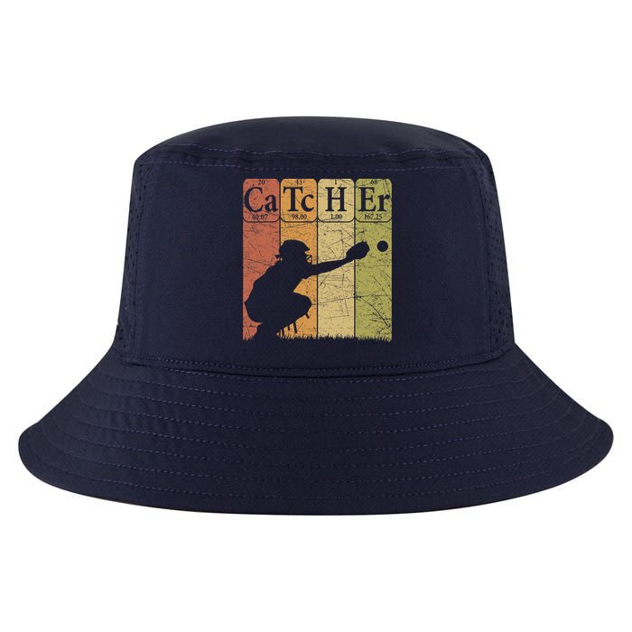 Baseball Periodic Table Elements Nerd Baseball Catcher Retro Cool Comfort Performance Bucket Hat