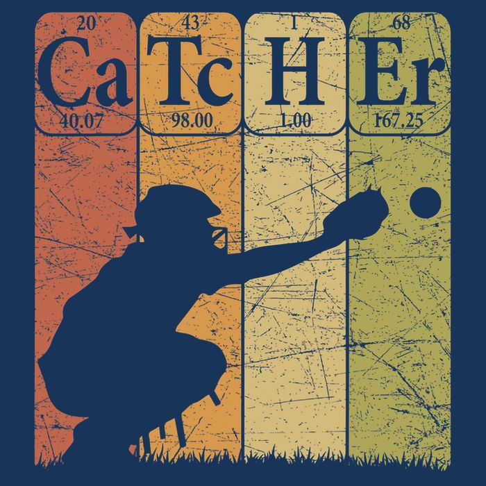 Baseball Periodic Table Elements Nerd Baseball Catcher Retro Cool Comfort Performance Bucket Hat