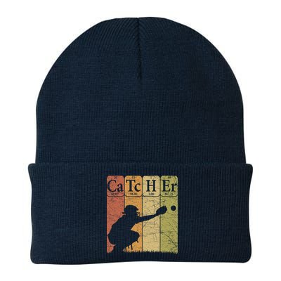Baseball Periodic Table Elements Nerd Baseball Catcher Retro Beanie