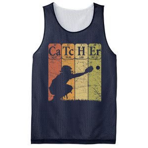 Baseball Periodic Table Elements Nerd Baseball Catcher Retro Mesh Reversible Basketball Jersey Tank