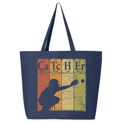 Baseball Periodic Table Elements Nerd Baseball Catcher Retro 25L Jumbo Tote