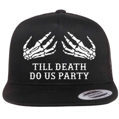 Bachelorette Party Till Death Do Us Party Halloween Flatbill Hat
