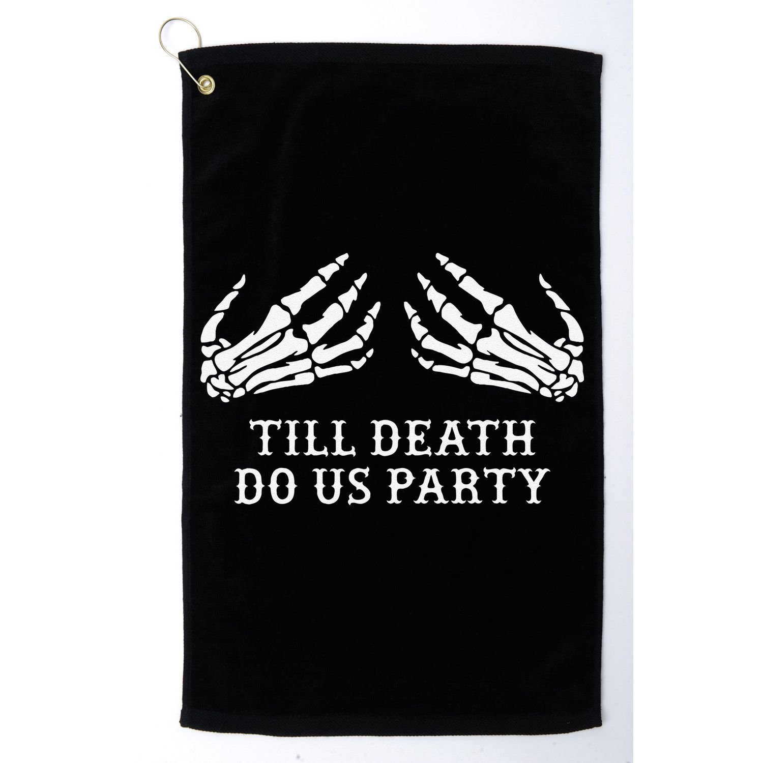 Bachelorette Party Till Death Do Us Party Halloween Golf Towel