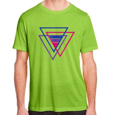 Bi Pride Triangle Shirt, BiSexual Pride Gift, Bi Flag Tee Adult ChromaSoft Performance T-Shirt