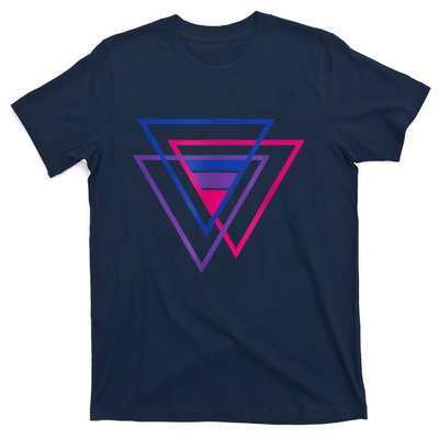 Bi Pride Triangle Shirt, BiSexual Pride Gift, Bi Flag Tee T-Shirt