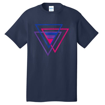 Bi Pride Triangle Shirt, BiSexual Pride Gift, Bi Flag Tee Tall T-Shirt