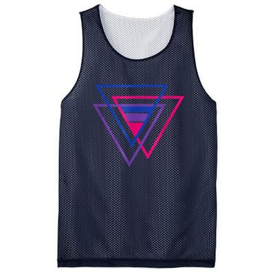 Bi Pride Triangle Shirt, BiSexual Pride Gift, Bi Flag Tee Mesh Reversible Basketball Jersey Tank