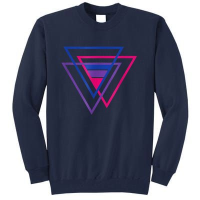 Bi Pride Triangle Shirt, BiSexual Pride Gift, Bi Flag Tee Tall Sweatshirt