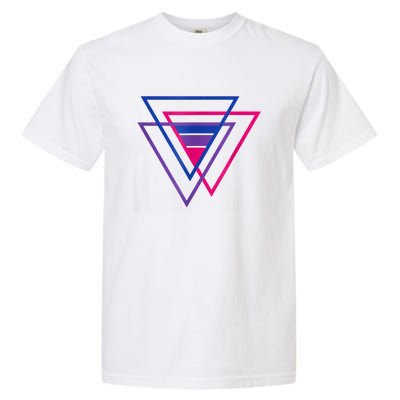 Bi Pride Triangle Shirt, BiSexual Pride Gift, Bi Flag Tee Garment-Dyed Heavyweight T-Shirt