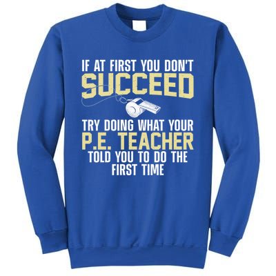 Best Pe Teacher Art Physical Education Teacher Gift Sweatshirt