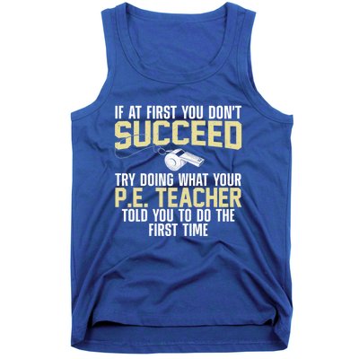 Best Pe Teacher Art Physical Education Teacher Gift Tank Top