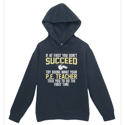 Best Pe Teacher Art Physical Education Teacher Gift Urban Pullover Hoodie