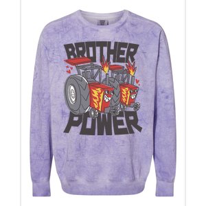 Brother Power Tractor Colorblast Crewneck Sweatshirt