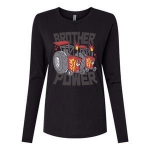 Brother Power Tractor Womens Cotton Relaxed Long Sleeve T-Shirt