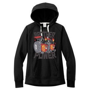 Brother Power Tractor Women's Fleece Hoodie