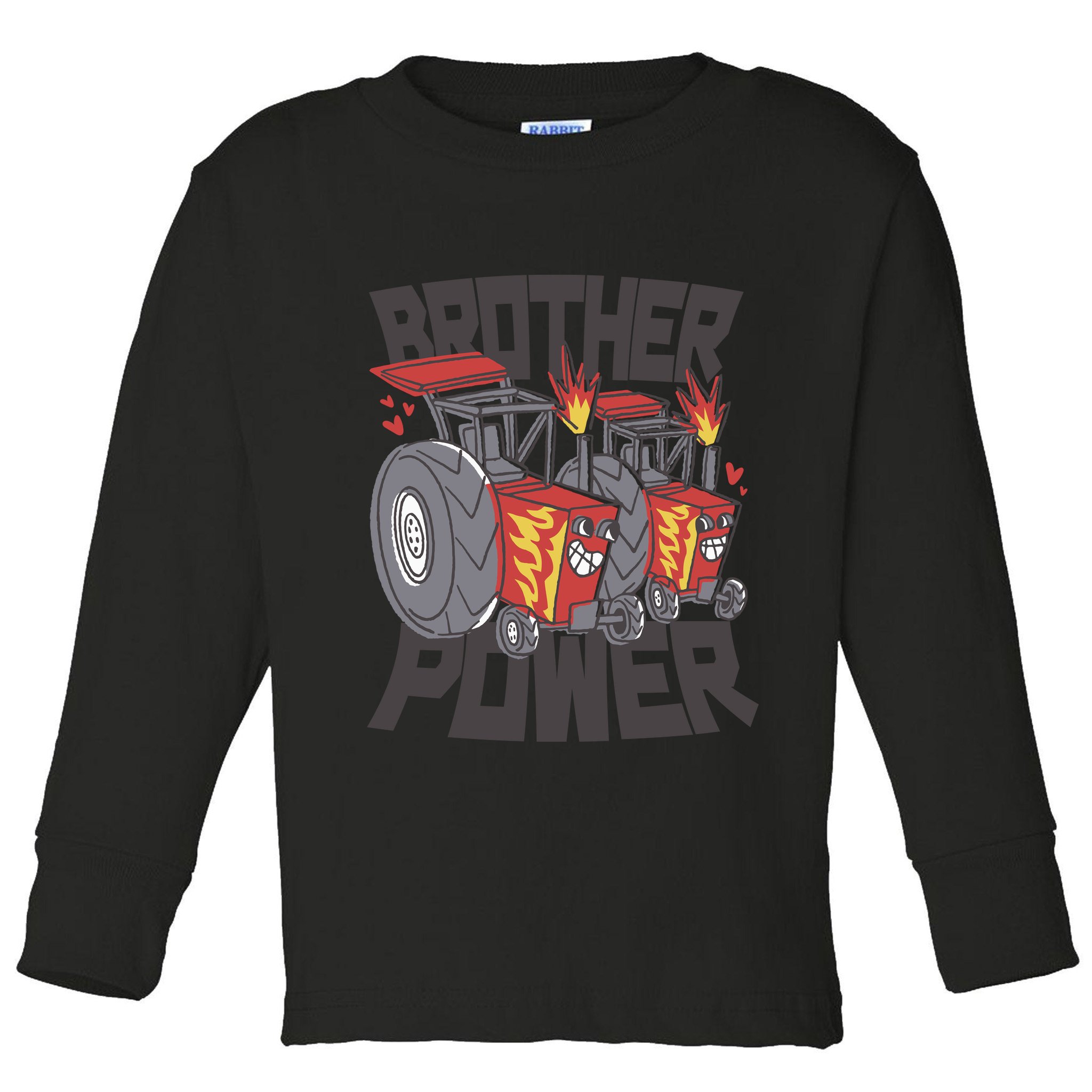 Brother Power Tractor Toddler Long Sleeve Shirt