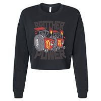 Brother Power Tractor Cropped Pullover Crew