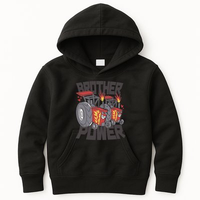 Brother Power Tractor Kids Hoodie