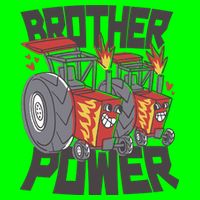 Brother Power Tractor Magnet
