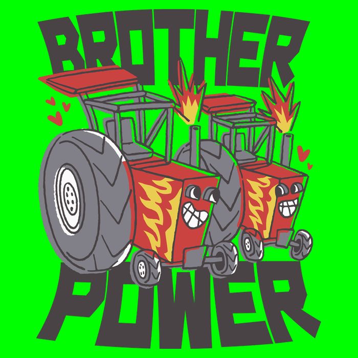 Brother Power Tractor Magnet