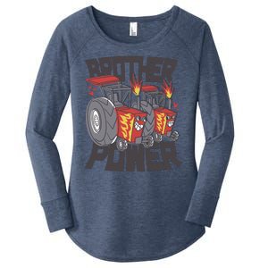 Brother Power Tractor Women's Perfect Tri Tunic Long Sleeve Shirt