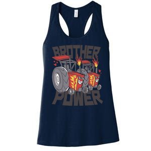 Brother Power Tractor Women's Racerback Tank