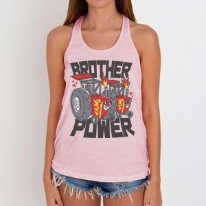 Brother Power Tractor Women's Knotted Racerback Tank