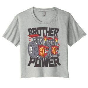 Brother Power Tractor Women's Crop Top Tee