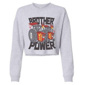 Brother Power Tractor Cropped Pullover Crew