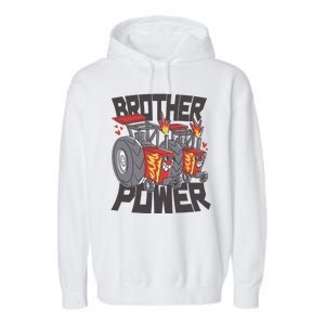 Brother Power Tractor Garment-Dyed Fleece Hoodie