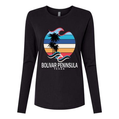 Bolivar Peninsula Texas Beach Surfing Funny Gift Womens Cotton Relaxed Long Sleeve T-Shirt