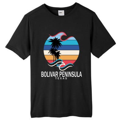 Bolivar Peninsula Texas Beach Surfing Funny Gift Tall Fusion ChromaSoft Performance T-Shirt