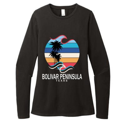 Bolivar Peninsula Texas Beach Surfing Funny Gift Womens CVC Long Sleeve Shirt