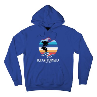 Bolivar Peninsula Texas Beach Surfing Funny Gift Hoodie