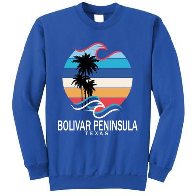 Bolivar Peninsula Texas Beach Surfing Funny Gift Sweatshirt