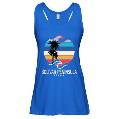 Bolivar Peninsula Texas Beach Surfing Funny Gift Ladies Essential Flowy Tank