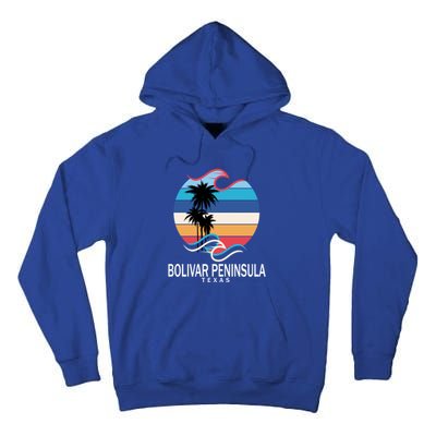 Bolivar Peninsula Texas Beach Surfing Funny Gift Tall Hoodie