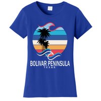 Bolivar Peninsula Texas Beach Surfing Funny Gift Women's T-Shirt