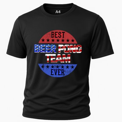 Beer Pong Team Player Independence Day Patriotic Usa Flag Gift Performance Shirt