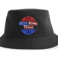 Beer Pong Team Player Independence Day Patriotic Usa Flag Gift Sustainable Bucket Hat