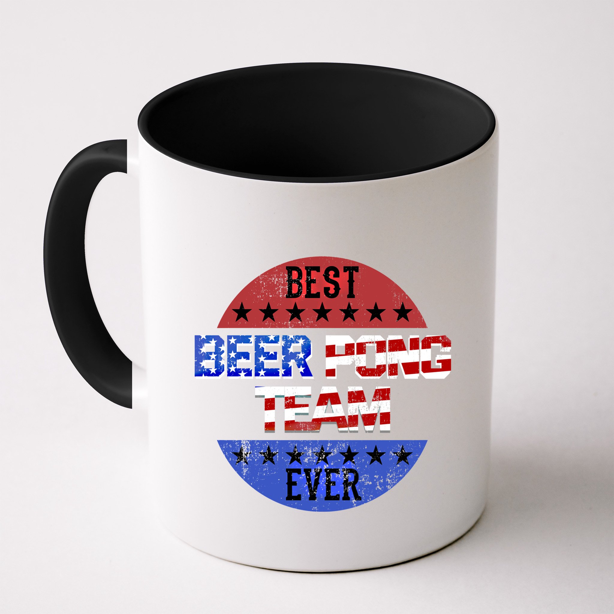 Beer Pong Team Player Independence Day Patriotic Usa Flag Gift Mug